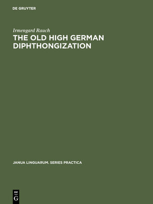 cover image of The old high German diphthongization